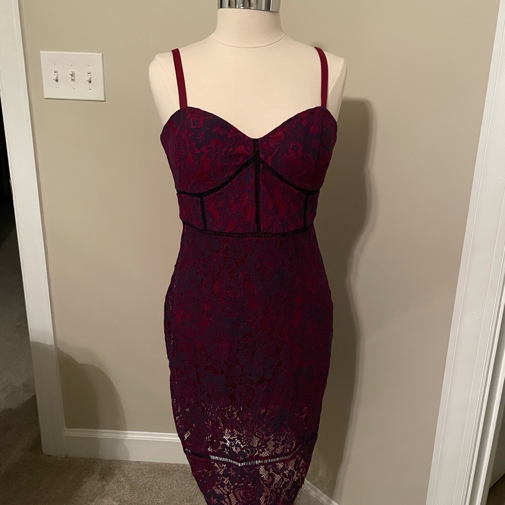Guess lace overlay dress